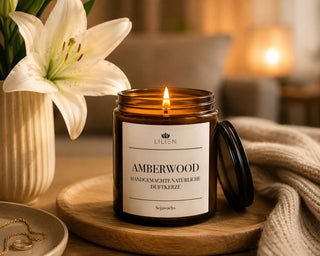 Amberwood: Wärme und Eleganz in einer Kerze