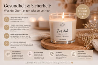 Gesundheit und Sicherheit: Was du über Kerzen wissen solltest