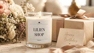 Last-Minute-Geschenk zum Geburtstag: Duftkerze mit Wunschtext