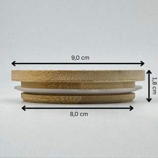 Bambusdeckel Ø 9 cm – passend für 14oz Kerzen
