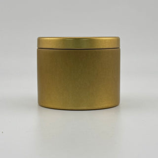 Behälter: Dose in Gold, Ø 6,5 cm