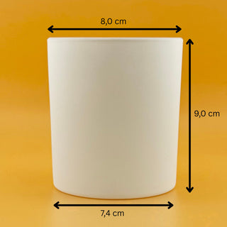 Glas Weiß 10oz