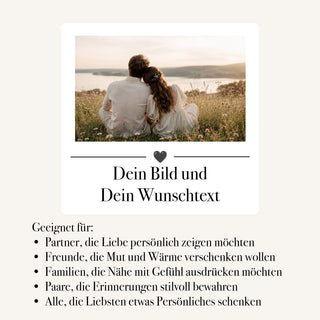 Personalisierte Duftkerze "Dein Text, dein Bild" Kerze im Glas