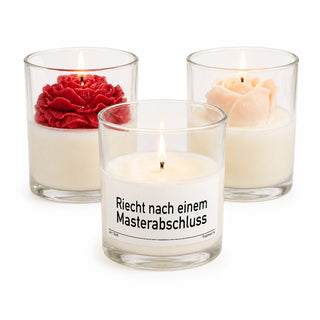 Duftkerze "Riecht nach einem Masterabschluss"