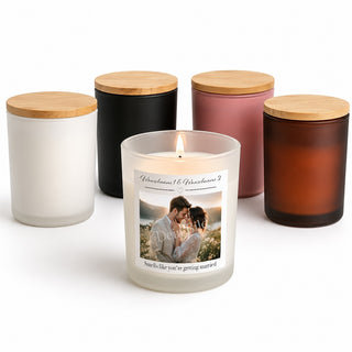 Duftkerze "Smells like you're getting married Wunschname & Wunschname"