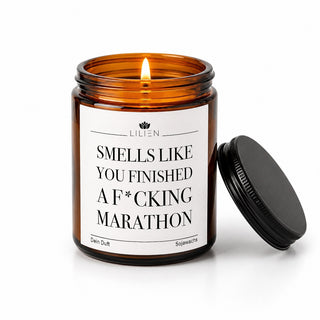 Duftkerze "Smells like you finished a f*cking marathon"