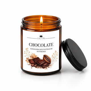 Duftkerze mit Duftnote Chocolate im Tiegel