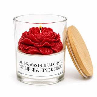 Duftkerze "Alles, was du brauchst, ist Liebe & eine Kerze"