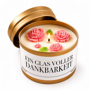 Duftkerze "Ein Glas voller Dankbarkeit"