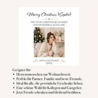 Duftkerze "Marry Christmas mit Bild"