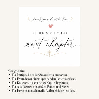 Duftkerze "HERE'S TO YOUR NEXT CHAPTER"