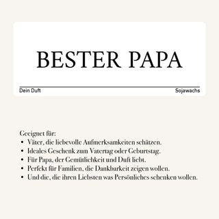 Duftkerze "Bester PAPA"