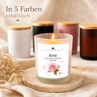 Duftkerze mit Duftnote Rose