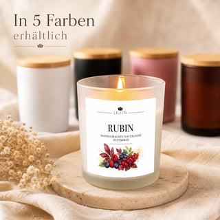 Duftkerze mit Duftnote Rubin