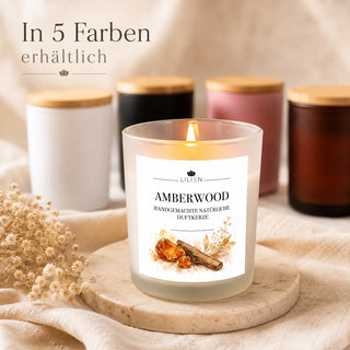 Duftkerze mit Duftnote Amberwood