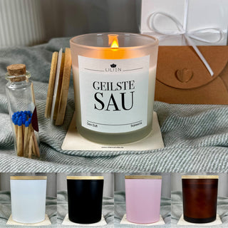 Duftkerze "GEILSTE SAU"