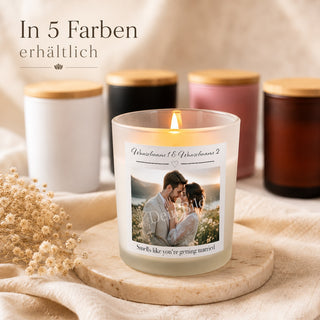 Duftkerze "Smells like you're getting married Wunschname & Wunschname"