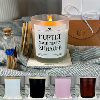 Duftkerze "Duftet nach neuem Zuhause"