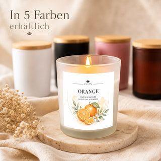 Duftkerze mit Duftnote Orange