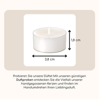 Duftprobe im Teelicht