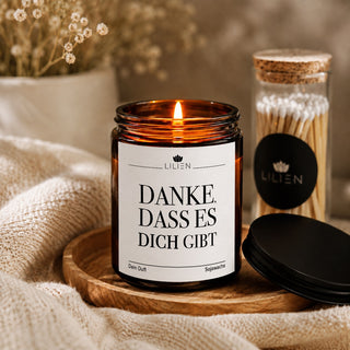 Duftkerze "Danke, dass es dich gibt"