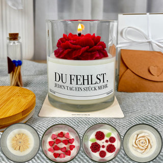 Duftkerze "Du fehlst jeden Tag ein Stück mehr"