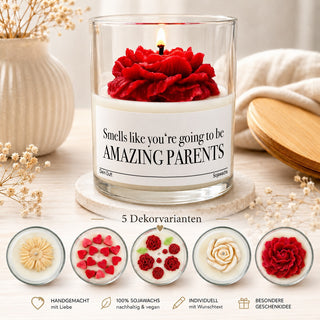 Duftkerze "Smells like you‘re going to be AMAZING PARENTS"