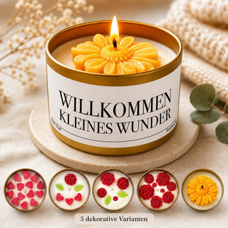 Duftkerze "Willkommen KLEINES WUNDER"