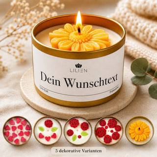 Personalisierte Duftkerze „Wunschtext“ – Kerze in der Dose