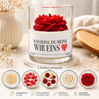 Duftkerze "Ich deins. Du meins. Wir eins ❤️"