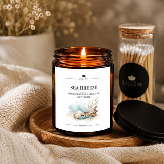 Duftkerze mit Duftnote Sea Breeze im Tiegel