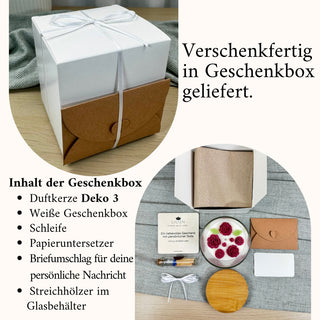 Personalisierte Duftkerze „Wunschtext“ – Kerze im Glas