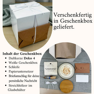Personalisierte Duftkerze „Wunschtext“ – Kerze im Glas