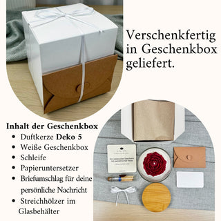 Personalisierte Duftkerze „Wunschtext“ – Kerze im Glas